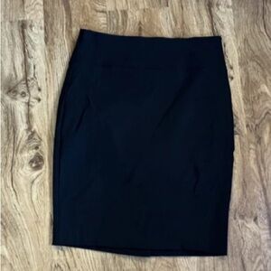 Black Spandex Blend Skirt Medium IZ Byers Stretchy Form Fitting